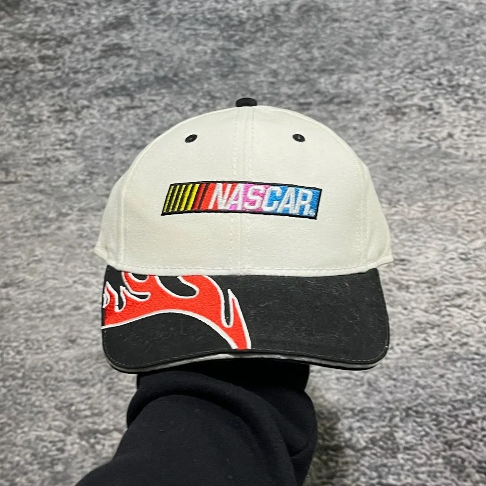 NASCAR Snapback Hat‎ Embroidered Flames Baseball Cap Winner's Circle NASCAR